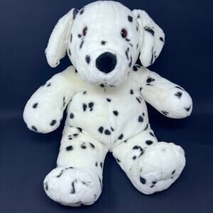 Commonwealth Dalmatian Plush Vintage 1996 White Black Spotted Puppy Dog 17"